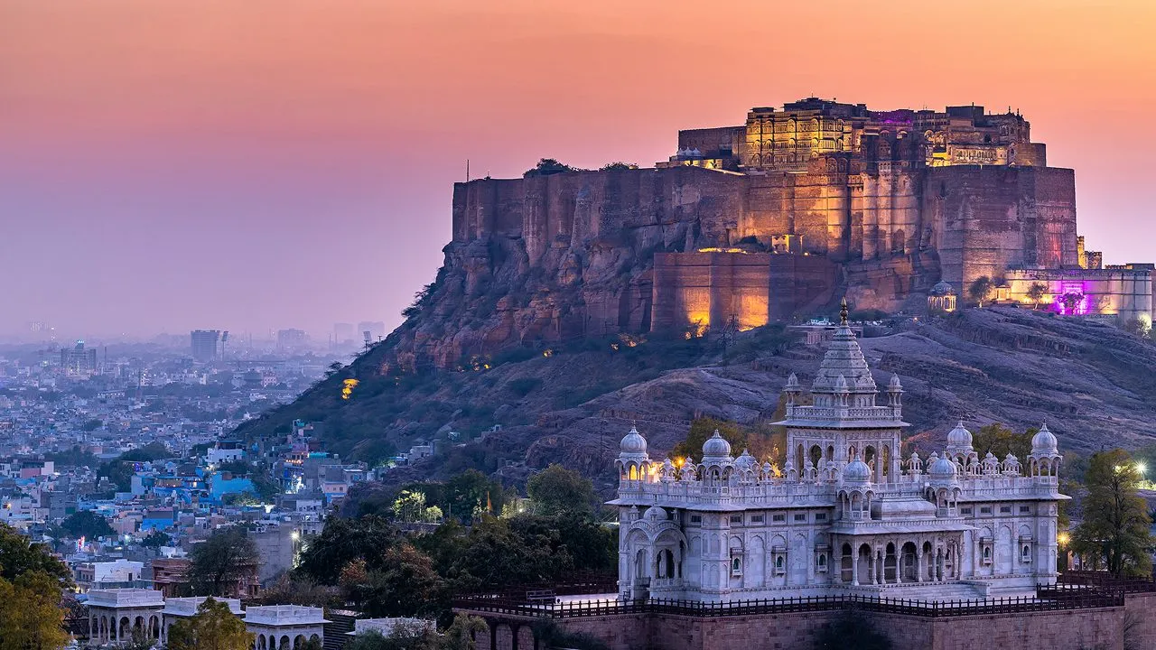 Mehrangarh Fort overlooking the Blue City of Jodhpur