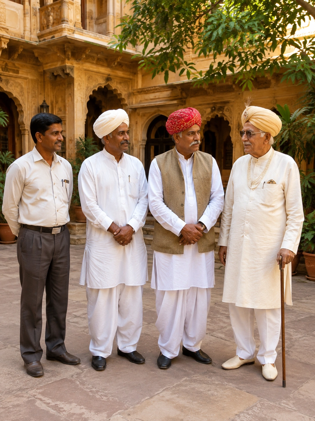 Photo of the Maharaja of Jodhpur's visit in 1986